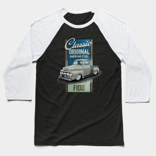 F100 Pickup Truck Baseball T-Shirt